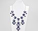 JANE STONE Navy Bubble Necklace, Bib Necklace, Bubble Jewelry (Fn0508-Navy)
