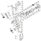 シマノ(SHIMANO) 97 BB-X テクニウム 3000 パーツ:ローラークラッチカバーボルト(部品NO39) 01177