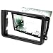 Radioblende + Einbaurahmen 2DIN Set VW Skoda Seat Golf 5