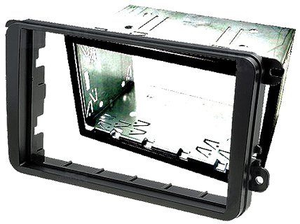Radioblende + Einbaurahmen 2DIN Set VW Skoda Seat Golf 5