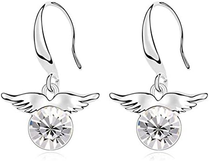 Fetrun "Angle Witchcraft " Fashion Lantern Style Crystal Earrings Color White