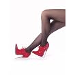 6 Inch Sexy High Heeled Oxford Shoe Steel Heel Pump Fetish Red Patent Devious