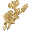 14K Yellow Gold Flower Brooch
