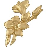 18K Yellow Gold Flower Brooch
