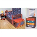 Star Rocket 5 Piece Bedroom Set in Chocolate