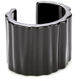 Paige Novick Aspen Black Rippled Resin Cuff