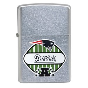 NFL Patriots Street Chrome Lighter & Shot Glass Gift Set