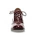 Carol Shoes Casual Women's Lace-up Fashion Chunky Middle Heel Oxfords Shoes