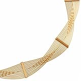 14Kt Yellow Gold Twelve Strand Wire Necklace