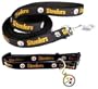 The Pittsburgh Steelers NFL Football Club Dog Collar / Leash / ID Tag Set Size MED