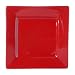 Whittier Square Set of 6 Dinner Plates - Red
