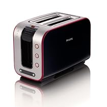 Philips - HD2686/90 - Grille-pain - noir/métal/rouge - 1500W