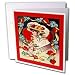 Sandy Martens Vintage Valentine Designs - Vintage Valentine Day Lady - Greeting Cards-12 Greeting Cards with envelopes