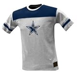 Mens Dallas Cowboys Navy Blue Workout Short Sleeve T-shirt - S