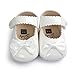Sabe Infant Baby Girls Soft Sole Prewalker Crib Mary Jane Shoes Princess Light Shoes (12cm(6-12 month), white)