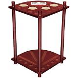 Sterling Deluxe Corner Cue Rack, Mahogany, 8 Cue