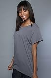 414beMgeC7L. SL160  RVCA The Vixen Oversized Tee in Pavement,T shirts for Women