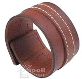 Distressed Vintage ITALIAN Leather Bracelet Unisex 2BR
