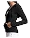 LE3NO Womens Ultra Lightweight Zip up Hoodie Jacket with Adjustable Sleeves