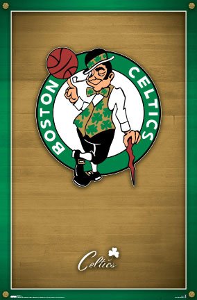 Boston Celtics (New Logo) Sports Poster Print - 24