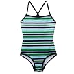 Girls' Xhilaration&reg; 1-pc. Stripe Swimsuit - Blue