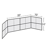 Chain Link Backstops - 20ft without Hood or Wings