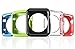 ClockChoice Apple Watch Protective and Bumper Cases | 5 Colorful Combination of Thin, Soft and Light Covers for 42mm iWatch | Match Your Daily Outfit and Mood | Easy to Install and Perfect Gift Idea