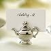 Kitchen & Housewares : Silver Teapot Placecard Holders (set of 4)