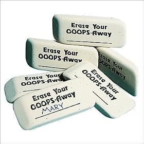 Oops Away Erasers – 12 per set