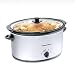 Hamilton Beach Chrome 7 Qt. Slow Cooker Smudge-proof Chrome Finish Stoneware Crock and Lid