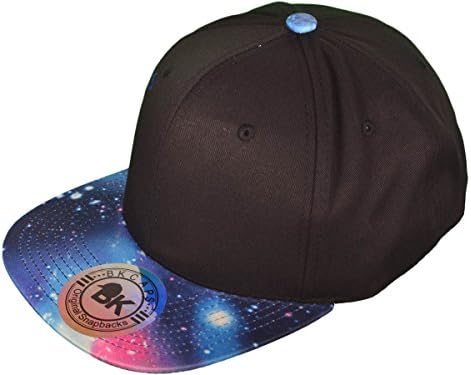Buck Caps Unisex Galaxy Flat Bill Snapback Hat (Galaxy Blue)