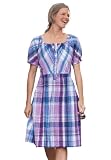 Plaid seersucker dress