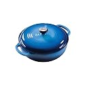 Lodge Enameled Cast-Iron 3-Quart Dutch Oven, Caribbean Blue
