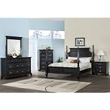 Laveno 011 Black Wood Bedroom Collection