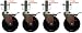 A Set of 4 Perry 5" Scaffolding Wheels with 1" Solid Round Stem CBM1290