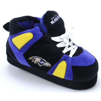 Baltimore Ravens Slipper Size: 5.5, Color: Black / Blue