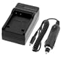 Digital Camera Battery Charger with Car Adapter for Panasonic Lumix DMC-FS15 / DMC-FS15A / DMC-FS15K / DMC-FS15S