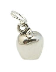 Sterling Silver Large Apple Charm