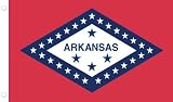Allied Flag Outdoor Nylon State Flag, Arkansas, 3-Foot by 5-Foot