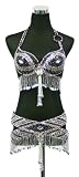 Simple and Elegant Professional Belly Dance Sequin Beaded Bra Top & Cross Rhombus Shape Pattern Hip Belt Costume Set Black 34B 414bxJTdloL. SL160 Simple and Elegant Professional Belly Dance Sequin Beaded Bra Top & Cross Rhombus Shape Pattern Hip Belt Costume Set Black 34B