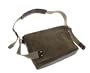 Brooks Saddles Barbican Messenger Bag (Medium, Moss Canvas with Antique Brown Leather)