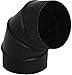Speedi-Products SP-24BE90 06 6-Inch Diameter 24-Gauge Black 90-Degree Adjustable Elbow