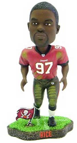 Simeon Rice Tampa Bay Buccaneers Game Worn Bobble Head (Quantity of 1)