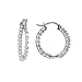 Jewelry : 10k White or Yellow Gold Diamond Hoop Earrings (1 cttw, H-I Color, I3 Clarity)