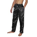 Mens Play Boy Casual Sleepwear / Pajama Pants - Black & White