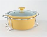 Mayfair & Jackson 5032Y CASSEROLE 1.5L GLS LID W/RACK PCLN