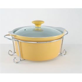 Mayfair and Jackson 5032Y CASSEROLE 1.5L GLS LID W RACK PCLN by Mayfair & Jackson