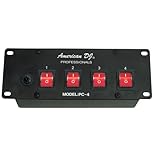 American DJ PC4 Four Channel Power Strip With Lighted Toggle Switches