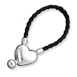 Sterling Silver Heart Key Chain