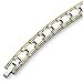 24K Gold Plated Polished Stainless Steel Bracelet - 8.5 Inches